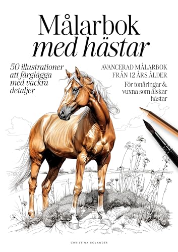 Målarbok med hästar: 50 detaljerade illustrationer för hästälskare (Målarböcker med djur) von BoD – Books on Demand – Schweden