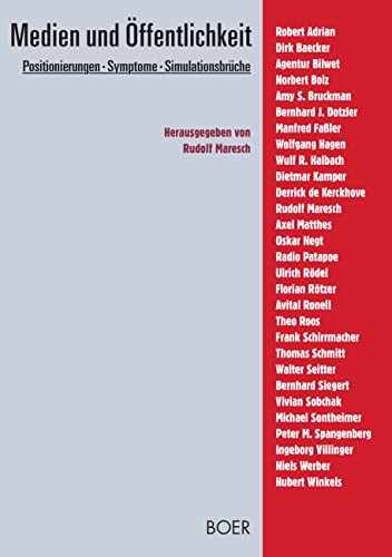 Medien und Öffentlichkeit: Positionierungen, Symptome, Simulationscrashes: Positionierungen ¿ Symptome ¿ Simulationsbrüche