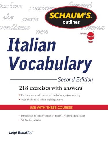 Schaum's Outline of Italian Vocabulary, Second Edition (Schaum's Outlines)