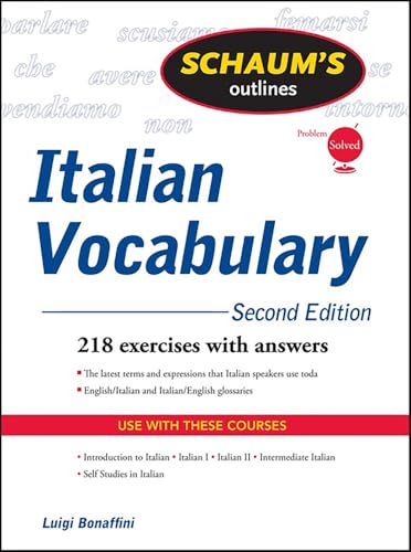 Schaum's Outline of Italian Vocabulary, Second Edition (Schaum's Outlines)