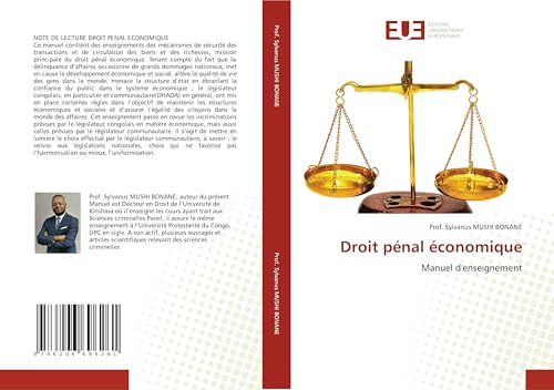 Droit pénal économique: Manuel d'enseignement