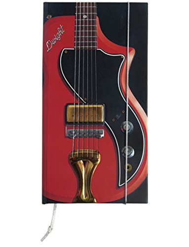 Notizbuch Rock Rot Gitarre blanko Innenseiten von TROTSCH