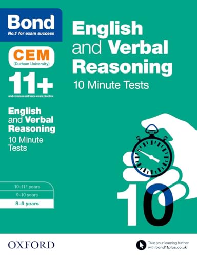 Bond 11+: English & Verbal Reasoning: CEM 10 Minute Tests (now Cambridge Select Insight): 8-9 years von imusti