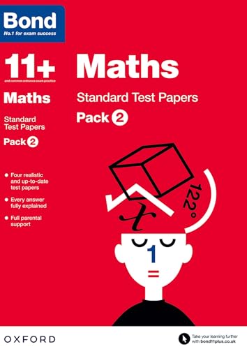 Bond 11+: Maths: Standard Test Papers: For 11+ GL assessment and Entrance Exams: Pack 2