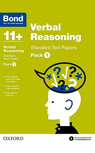 Bond 11+: Verbal Reasoning: Standard Test Papers: For 11+ GL assessment and Entrance Exams: Pack 1