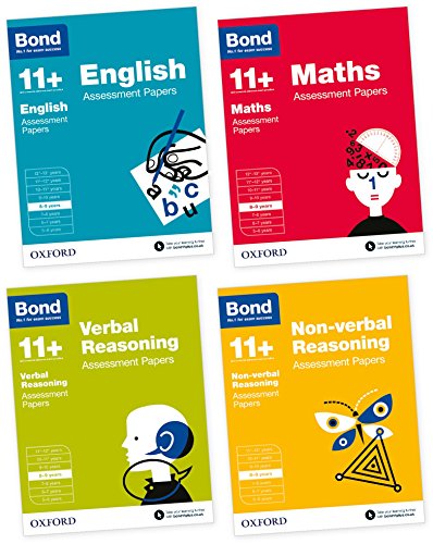 Bond 11+: English, Maths, Verbal Reasoning, Non-verbal Reasoning: Assessment Papers: 8-9 years Bundle