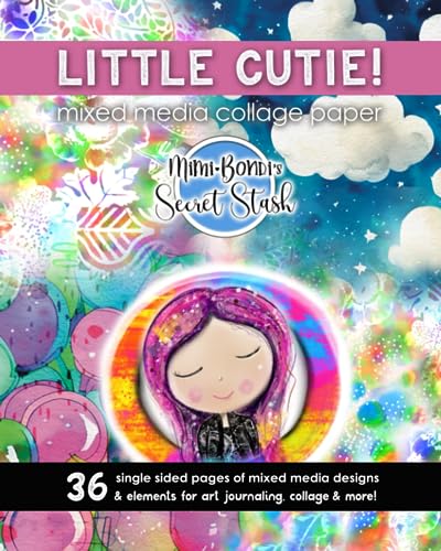 Little Cutie Secret Stash: Simply adorable designs for mixed media art & crafting!: A collection of unique backgrounds & elements to use in your own creations! (Secret Stash Mixed Media Collage Paper) von Aqua Blue Publishing