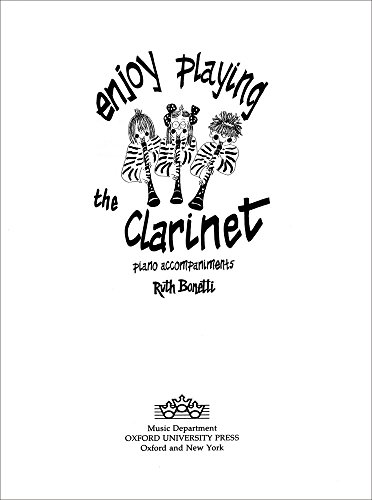 Enjoy Playing the Clarinet Piano Accompaniments: Paperback