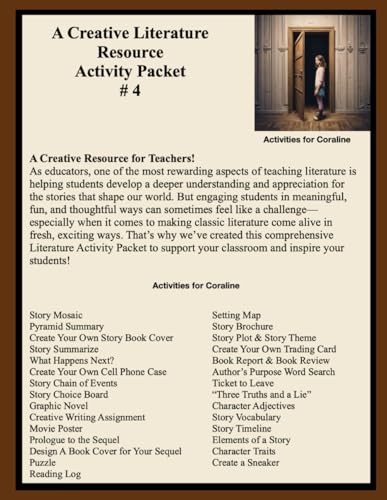A Creative Literature Resource Activity Packet # 4 von Independently published