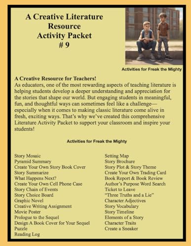 A Creative Literature Resource Activity Packet # 9 von Independently published
