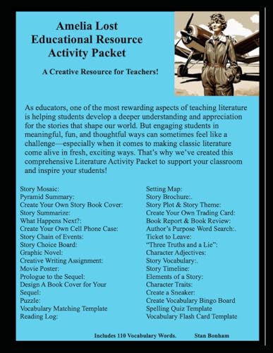 Amelia Lost Educational Resource Activity Packet: A Creative Resource for Teachers! von Independently published