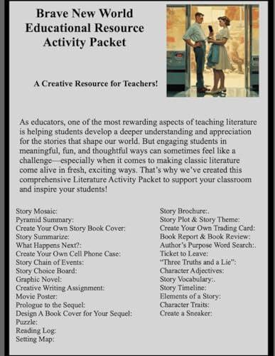 Brave New World Educational Resource Activity Packet von Independently published