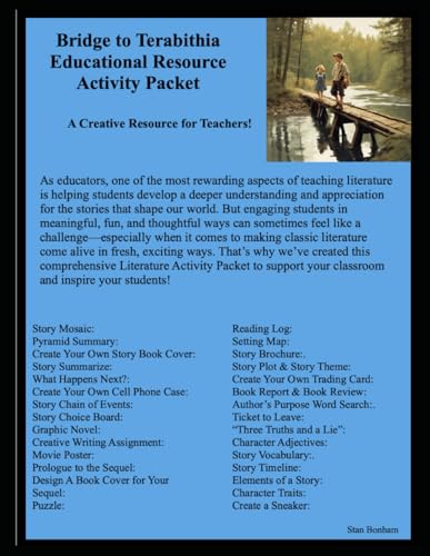 Bridge to Terabithia Educational Resource Activity Packet von Independently published