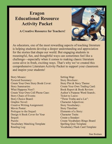 Eragon Educational Resource Activity Packet von Independently published