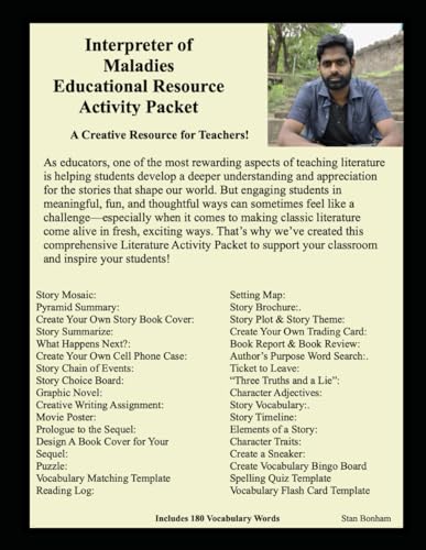Interpreter of Maladies Educational Resource Activity Packet von Independently published