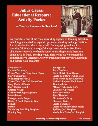 Julius Caesar Educational Resource Activity Packet von Independently published