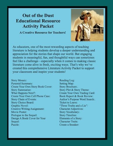 Out of the Dust Educational Resource Activity Packet von Independently published