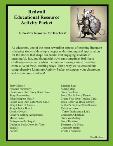 Redwall Educational Resource Activity Packet von Independently published