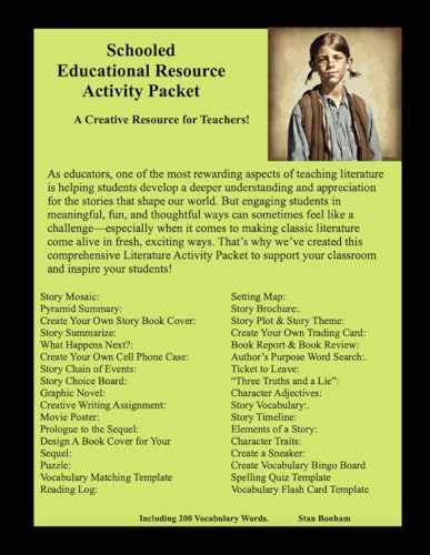 Schooled Educational Resource Activity Packet: A Creative Resource for Teachers! von Independently published