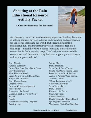 Shouting at the Rain Educational Resource Activity Packet: A Creative Resource for Teachers! von Independently published