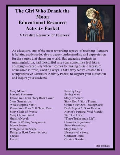 The Girl Who Drank the Moon Educational Resource Activity Packet von Independently published