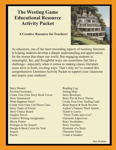 The Westing Game Educational Resource Activity Packet von Independently published