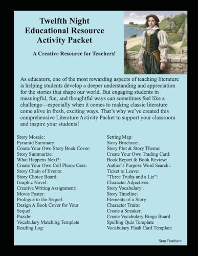 Twelfth Night Educational Resource Activity Packet von Independently published