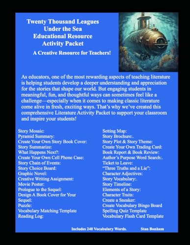 Twenty Thousand Leagues Under the Sea Educational Resource Activity Packet: A Creative Resource for Teachers! von Independently published