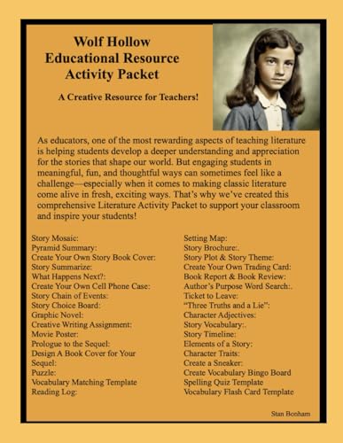 Wolf Hollow Educational Resource Activity Packet von Independently published