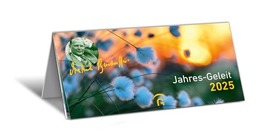 Jahres-Geleit 2025: Monatskalender zum Aufstellen m. Texten Dietrich Bonhoeffers u. meditativen Fotos, 12 Monatsblätter m. Postkarten zum Ausschneiden, 21,0 x 10,5 cm
