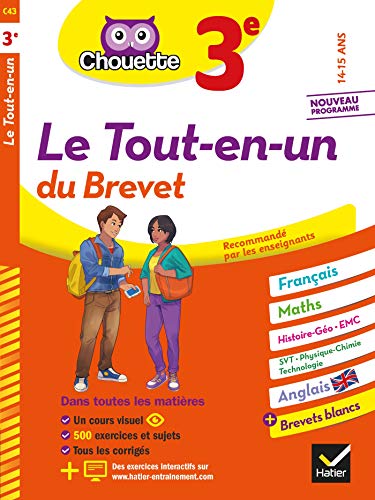 Chouette - Le Tout-en-un du brevet 3e: cahier de révision et d'entraînement dans toutes les matières von HATIER