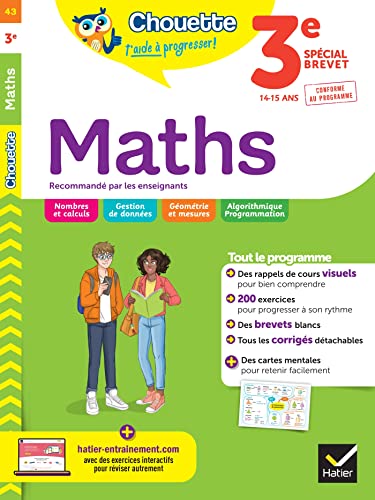 Chouette - Maths 3e: cahier de révision et d'entraînement recommandé par les enseignants von HATIER
