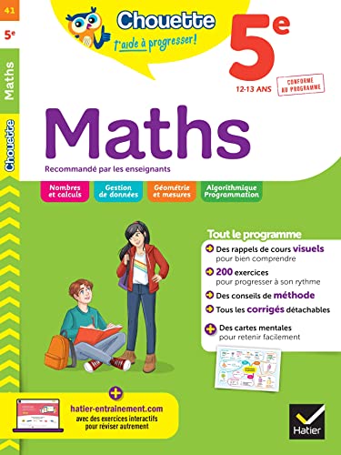 Chouette - Maths 5e: cahier de révision et d'entraînement recommandé par les enseignants Chouette - Maths 5e: cahier de révision et d'entraînement recommandé par les enseignants