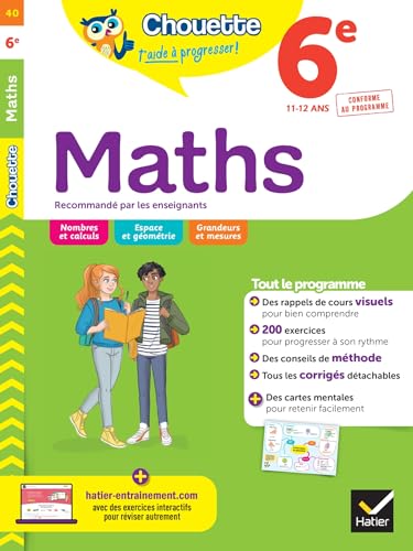 Collection Chouette - Maths: Maths 6e (11-12 ans) von Hatier Litterature generale
