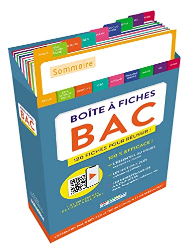 Boîte à fiches bac: 180 fiches pour réussir !