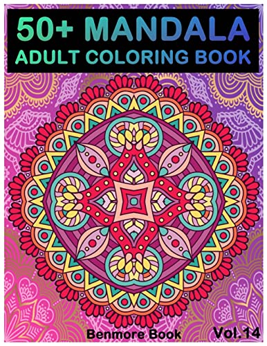 50+ Mandala: Adult Coloring Book 50 Mandala Images Stress Management Coloring Book For Relaxation, Meditation, Happiness and Relief & Art Color Therapy(Volume 14)