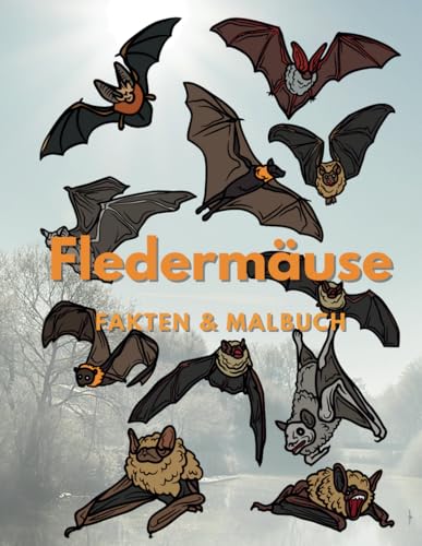 Fledermäuse: Fakten & Malbuch: Aktivitätsbuch für Kinder von 2 bis 16 Jahren (Dierenfeiten & Kleuren) Fledermäuse: Fakten & Malbuch: Aktivitätsbuch für Kinder von 2 bis 16 Jahren (Dierenfeiten & Kleuren) von Independently published