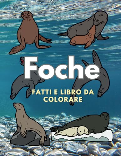 Focje: fatti e libro da colorare: Libro di attività per bambini dai 2 ai 16 anni (Fatti sugli animali e colorazione) von Independently published