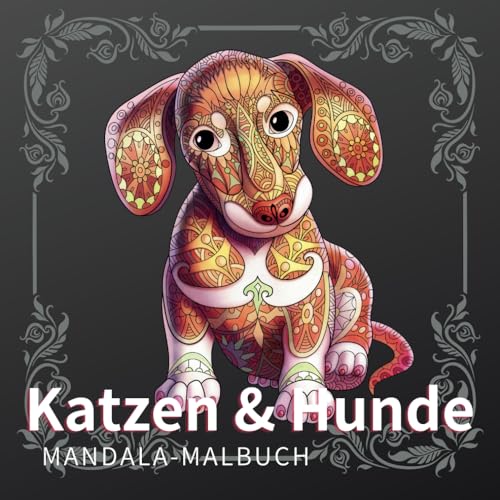 Katzen & Hunde Mandala Malbuch: Entspannende Mandala-Malbuch für Kinder und Erwachsene (Stressabbau-Mandala-Tiere-Malbuch) von Independently published