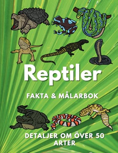 Reptiler fakta och målarbok: Aktivitetsbok för barn i åldrarna 2 till 10 år Reptiler fakta och målarbok: Aktivitetsbok för barn i åldrarna 2 till 10 år von Independently published