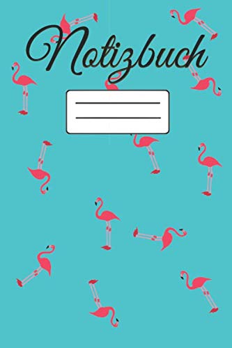 Notizbuch: Flamingo Notizbuch | Dotted A5 Notizbuch oder Heft für Schüler, Studenten und Erwachsene | 100 Seiten