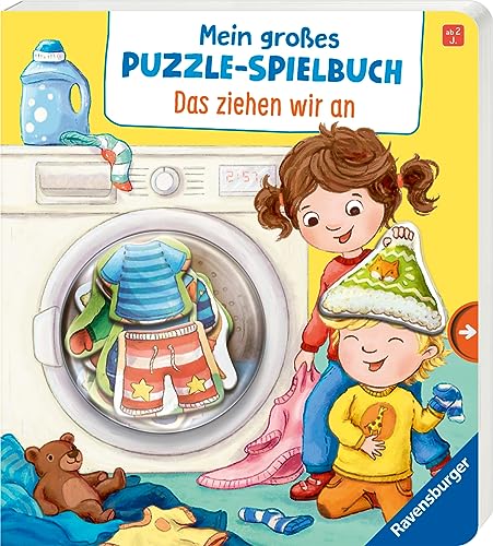 Mein großes Puzzle-Spielbuch: Das ziehen wir an - Kinderbuch ab 2 Jahren, mit 10 Puzzleteilen von Ravensburger
