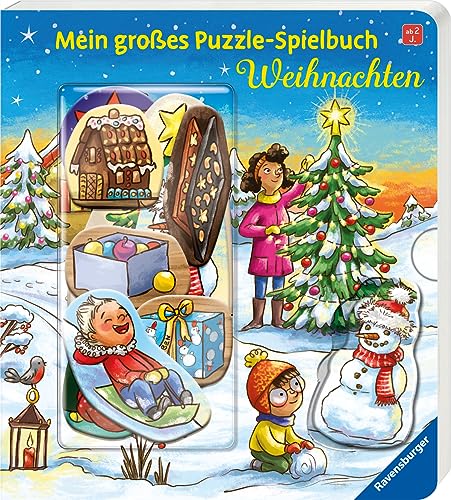 Mein großes Puzzle-Spielbuch: Weihnachten