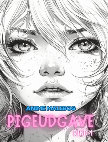 Anime malebog PIGER EDITION BIND 1: Manga Art & Anime Entusiaster Stress Relief Adult Farvelægning von Blurb