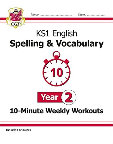KS1 Year 2 English 10-Minute Weekly Workouts: Spelling & Vocabulary (CGP Year 2 English) von Coordination Group Publications Ltd (CGP)