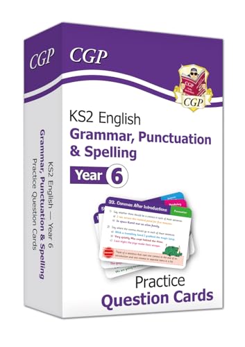 KS2 English Year 6 Practice Question Cards: Grammar, Punctuation & Spelling (CGP Year 6 English) von Coordination Group Publications Ltd (CGP)