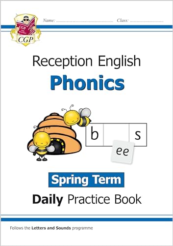 Reception Phonics Daily Practice Book: Spring Term (CGP Reception Daily Workbooks) von Coordination Group Publications Ltd (CGP)