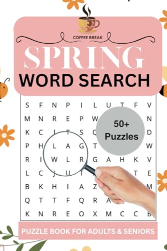 Spring Word Search Puzzle Book: : Word Searches with Easy to Read Print about Spring ] 6x9 inches, 110 pages ] 55 Puzzles, Solutions included…Gift for Vacations, Holidays and Free Time von Independently published