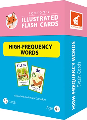Illustrated High-Frequency Words Flash Cards for Reception, Year 1 and Year 2 - Perfect for Home Learning - with 100 Colourful Illustrations (Foxton's Illustrated Flash Cards)
