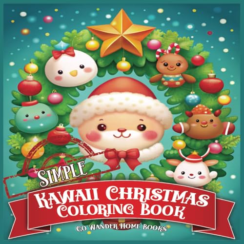 Simple Kawaii Christmas Coloring Book von Independently published